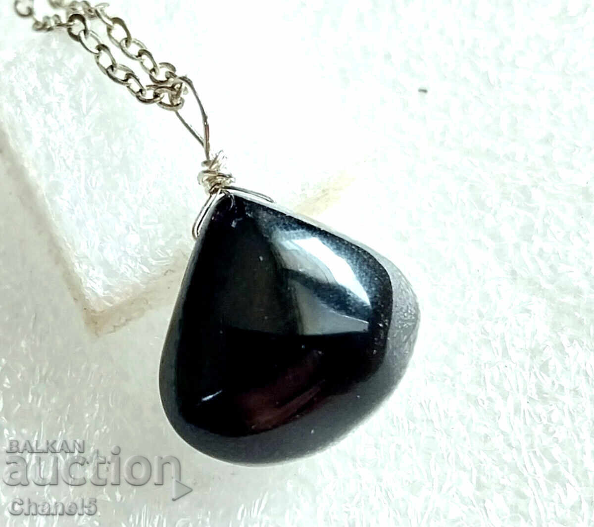 MEDALLION with BLACK ONYX AND SILVER 925 (946) with price 17.00 BGN | € 8.69