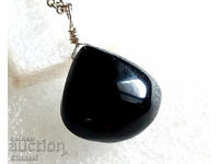 MEDALLION with BLACK ONYX AND SILVER 925 (946)