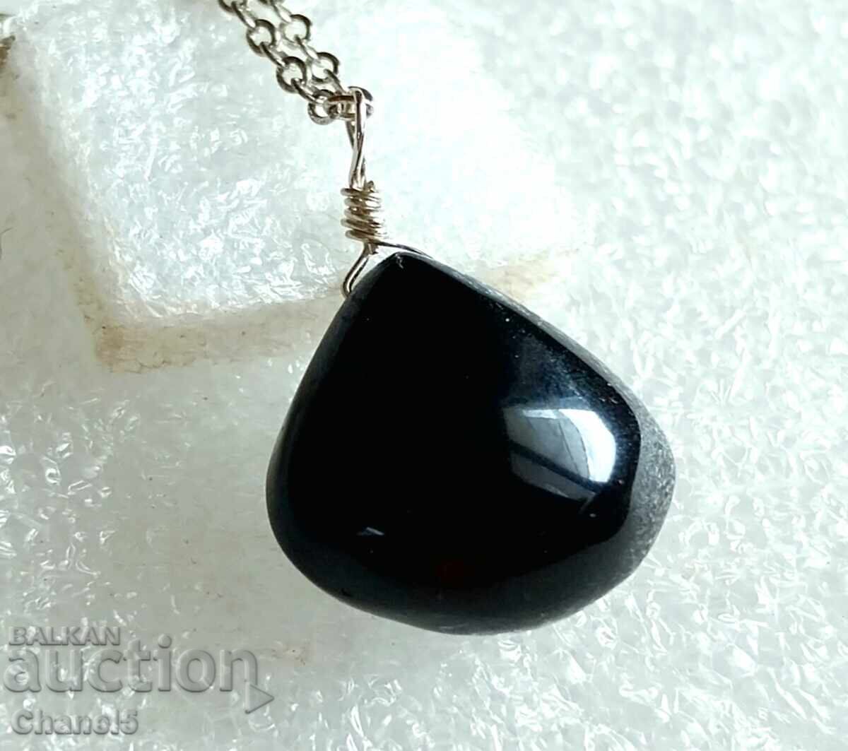 MEDALLION with BLACK ONYX AND SILVER 925 (947) with price 17.00 BGN | € 8.69 MEDALLION with BLACK ONYX AND SILVER 925 (947) with price 17.00 BGN | € 8.69