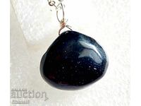 MEDALLION with BLACK ONYX AND SILVER 925 (948))