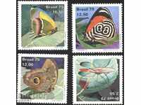 semne curate Fauna Insecte fluturi 1979 din Brazilia