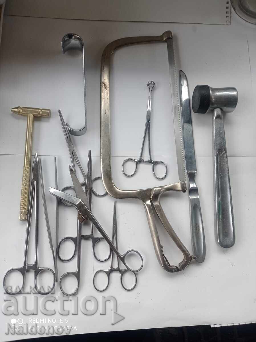 Medical instruments lot surgical