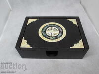 LUXURY BUSINESS CARD HOLDER BOX MOTNER OF PEAL