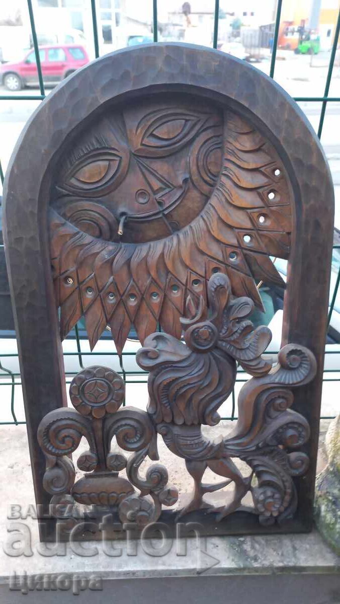 UNIQUE BULGARIAN WOOD CARVING SIGNED AND DATED UNIQUE BULGARIAN WOOD CARVING SIGNED AND DATED