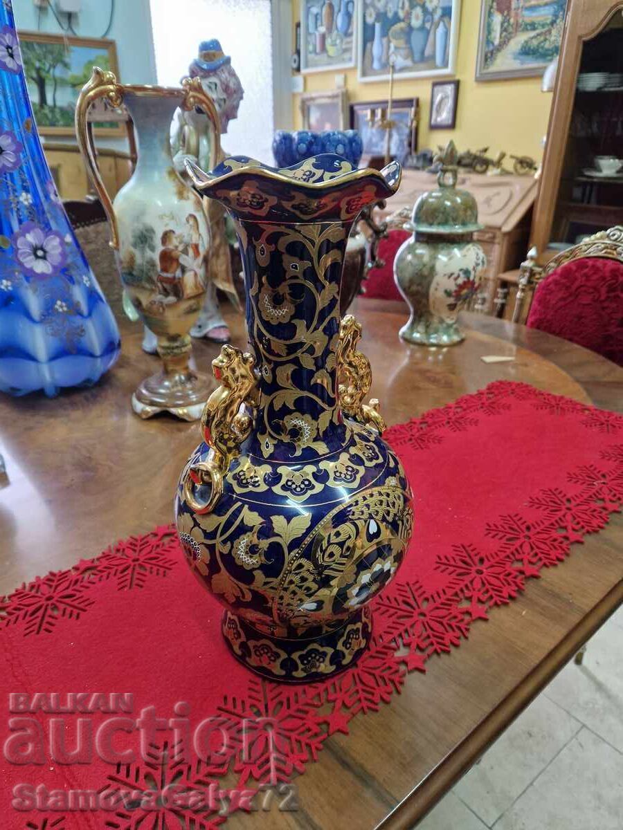 Unique antique cobalt porcelain vase - 5 Unique antique cobalt porcelain vase - 5