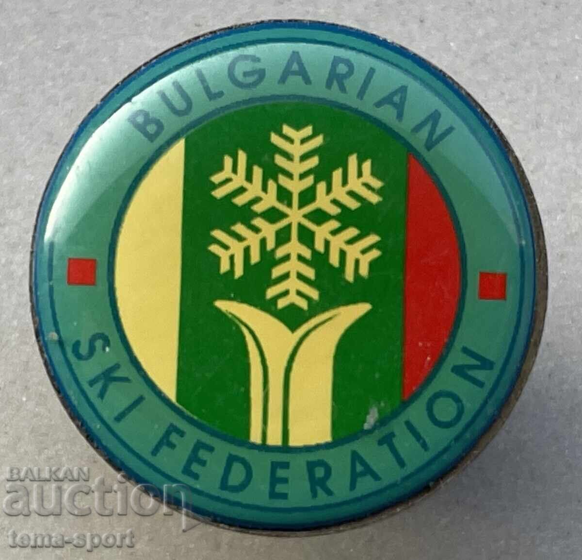 1256 Bulgaria sign Bulgarian Ski Federation on pin 1256 Bulgaria sign Bulgarian Ski Federation on pin