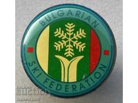 1256 Bulgaria sign Bulgarian Ski Federation on pin