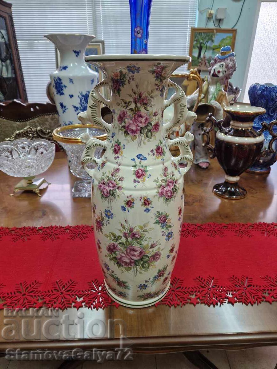 Unique large porcelain Belgian vase Unique large porcelain Belgian vase