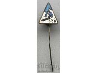 1267 Slovakia sign Slovak Ski Union enamel 50s