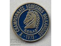 1277 Greece sign 5th Balkan Equestrian Championship 1973