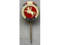 1280 Czechoslovakia sign 90 years. Equestrian sport riding 1981.