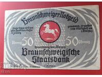 Bancnota-Germania-Braunschweig-50 pfennig 1921