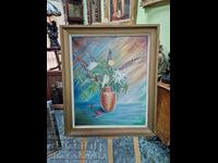 Great antique French still life painting