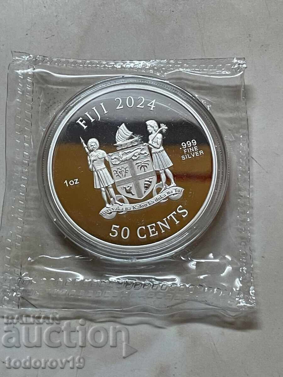 Delivery of Silver 1 oz Robocop 2024 Edge Fiji Colored Delivery of Silver 1 oz Robocop 2024 Edge Fiji Colored