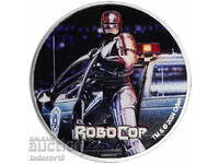 Silver 1 oz Robocop 2024 Edge Fiji Colored