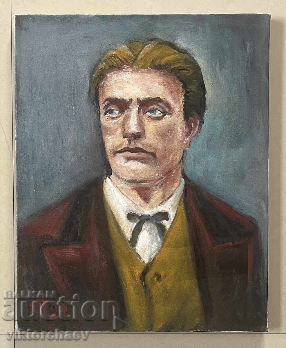 Venelin Petrov painting - Portrait of Vasil Levski