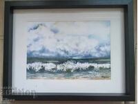 Original painting - dry pastel and watercolor