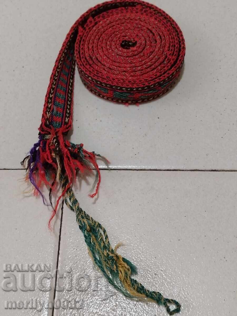 Auction Old hand-knitted belt 1.80 meters belt costume belt Auction Old hand-knitted belt 1.80 meters belt costume belt