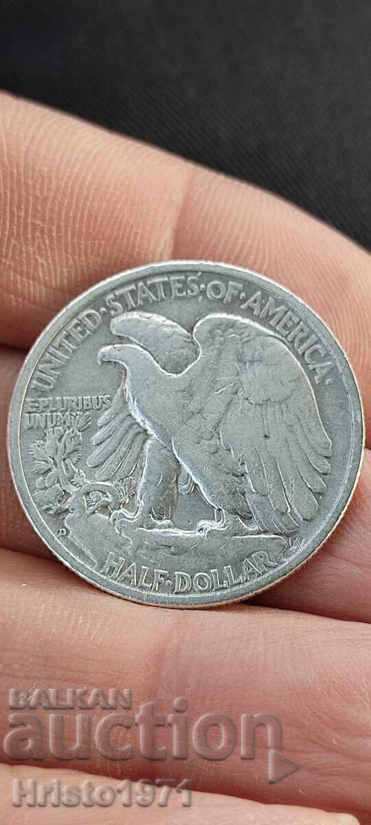 1945 Μισό δολάριο με τιμή € 30.00 | 58.67 BGN