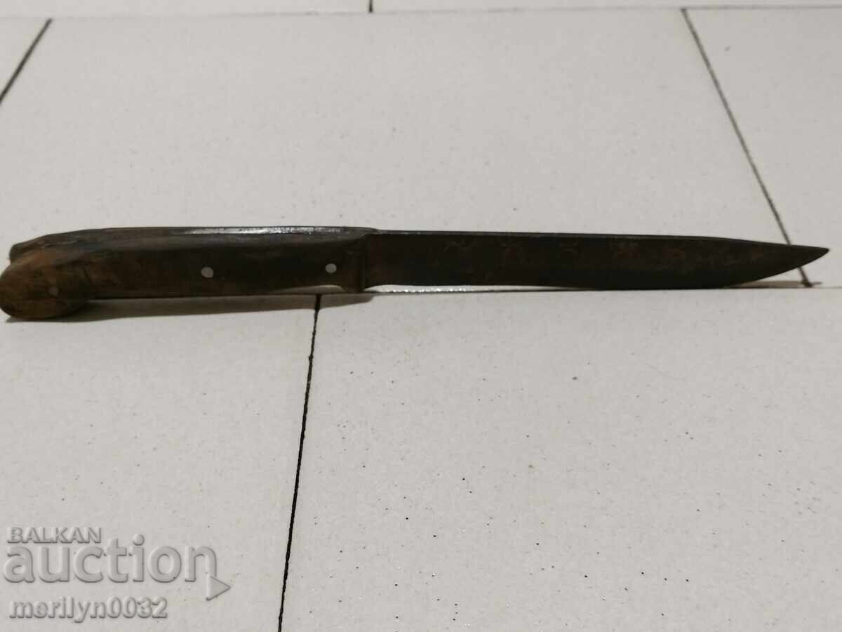 Shepherd's knife without scabbard, karakulak, chireni horn, chekia - 5 Shepherd's knife without scabbard, karakulak, chireni horn, chekia - 5