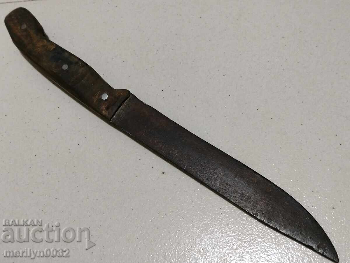 Shepherd's knife without scabbard, karakulak, chireni horn, chekia - 6 Shepherd's knife without scabbard, karakulak, chireni horn, chekia - 6