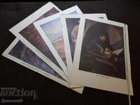 Set of paintings (reproductions) "Bulgarian history" No. 3 - 5 pcs.