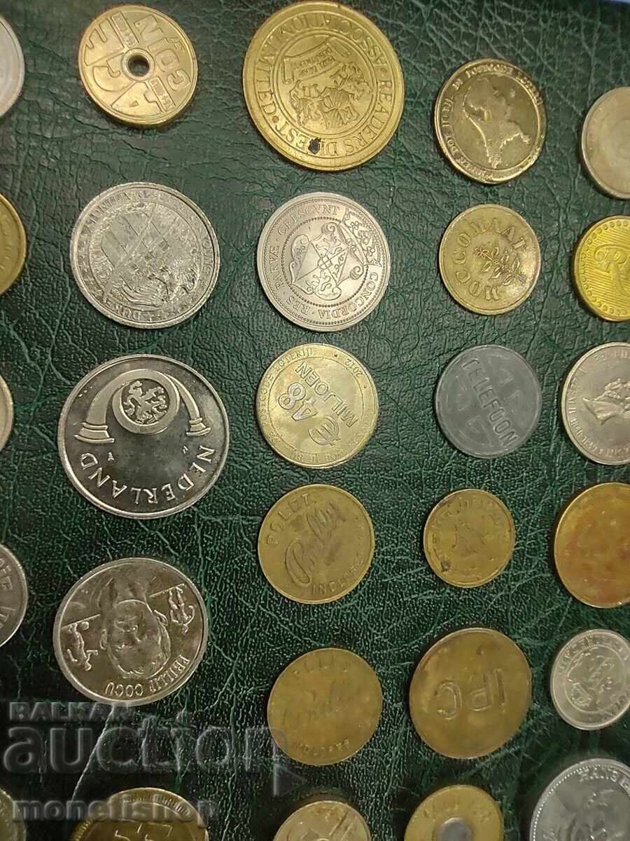 250pcs. different tokens from all over the world - 6