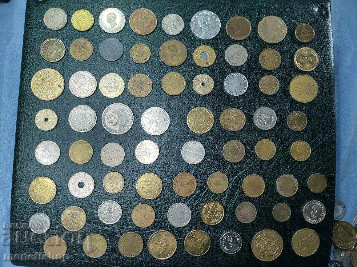250pcs. different tokens from all over the world - 7