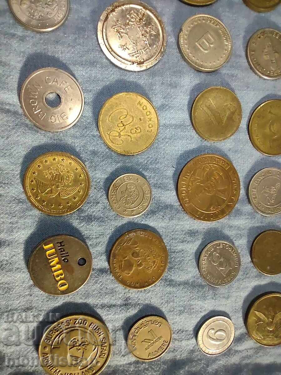 150pcs. different tokens from all over the world - 6