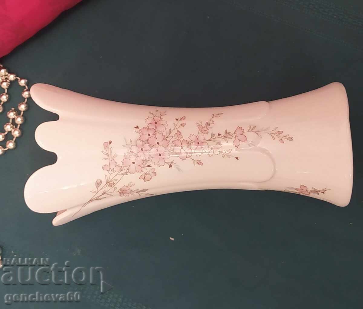 Porcelain vase painted flowers Eschenbach - 5 Porcelain vase painted flowers Eschenbach - 5