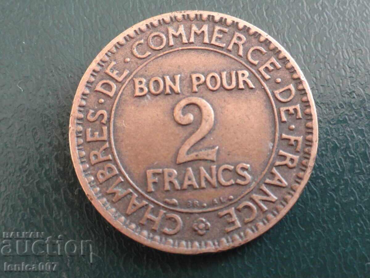 France 1925 - 2 francs with price 2.20 BGN | € 1.12