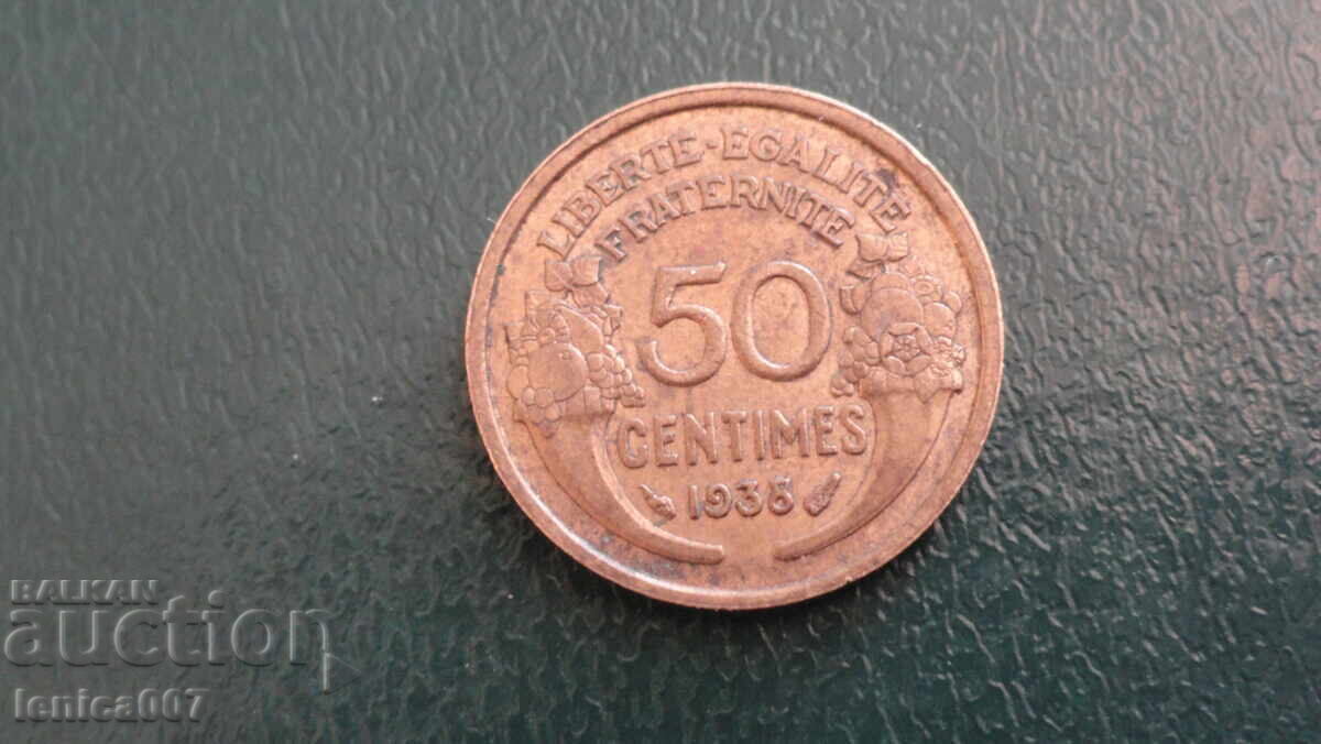 France 1938 - 50 centimes - 6 France 1938 - 50 centimes - 6