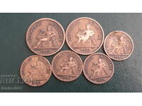 France 1922-26 - Coins (6 pieces)