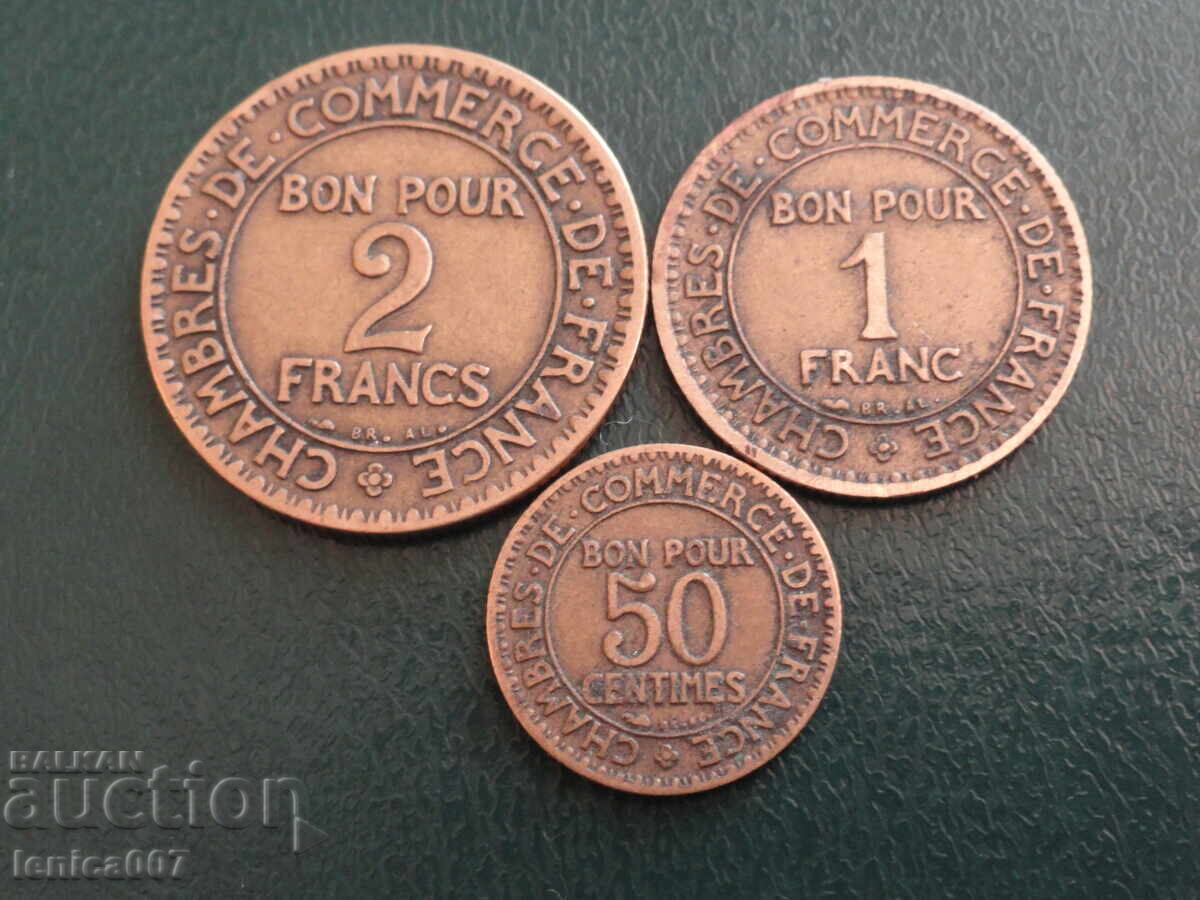 Delivery of France 1923 - Francs (3 pieces) Delivery of France 1923 - Francs (3 pieces)