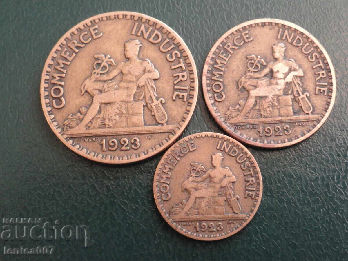 France 1923 - Francs (3 pieces) - 5 France 1923 - Francs (3 pieces) - 5