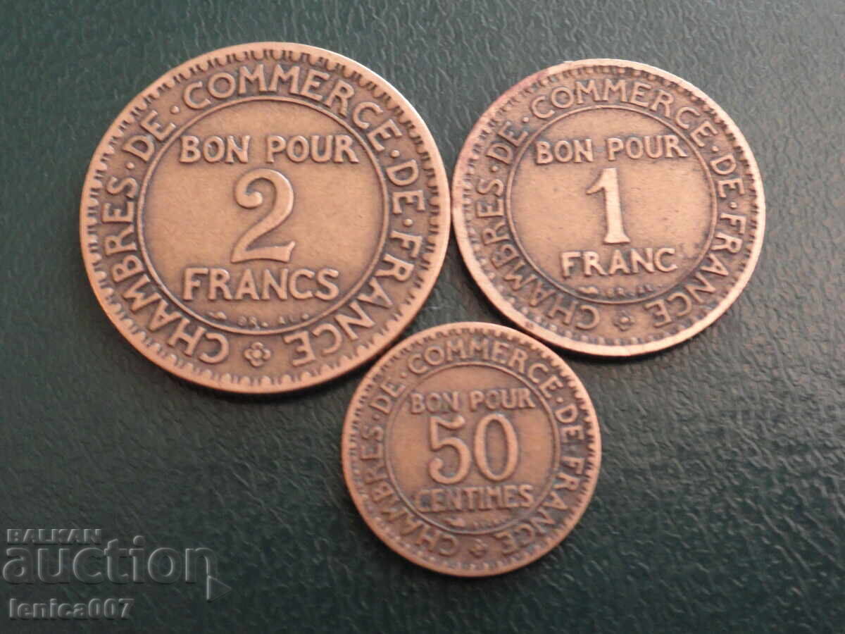 France 1923 - Francs (3 pieces) - 6 France 1923 - Francs (3 pieces) - 6