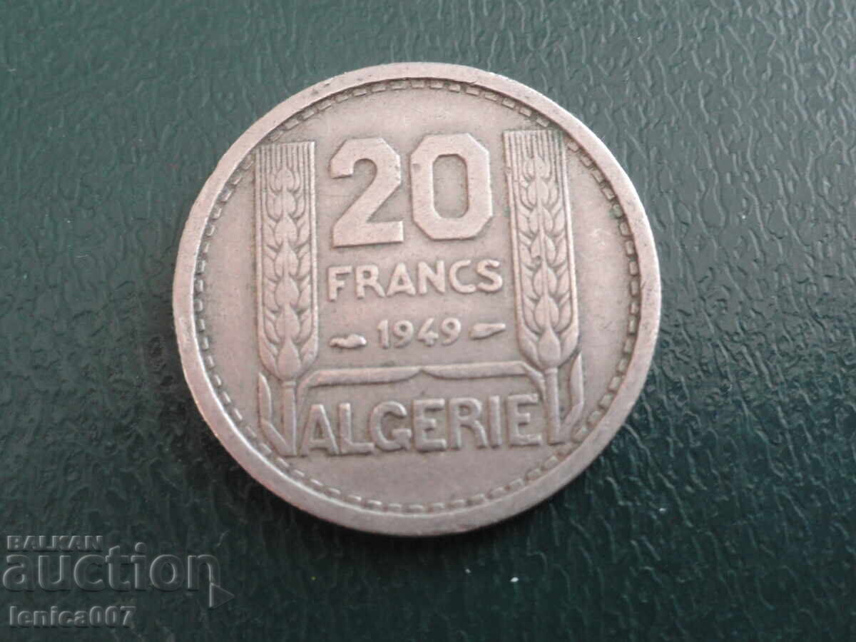 Algeria 1949 - 20 francs Algeria 1949 - 20 francs