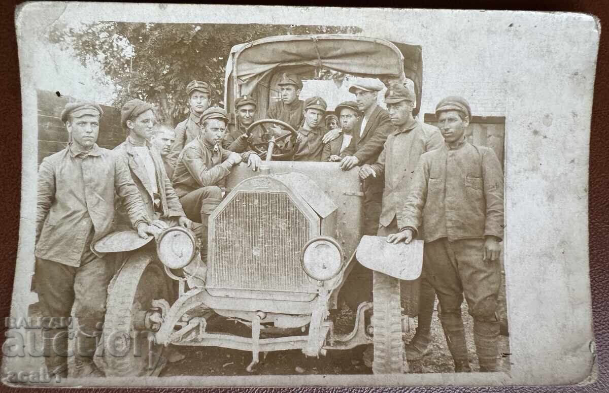 Military Laborers in a truck 1930s Military Laborers in a truck 1930s