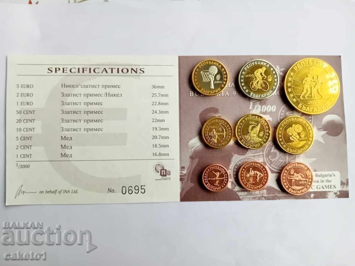 Monede euro de probă + 5 euro