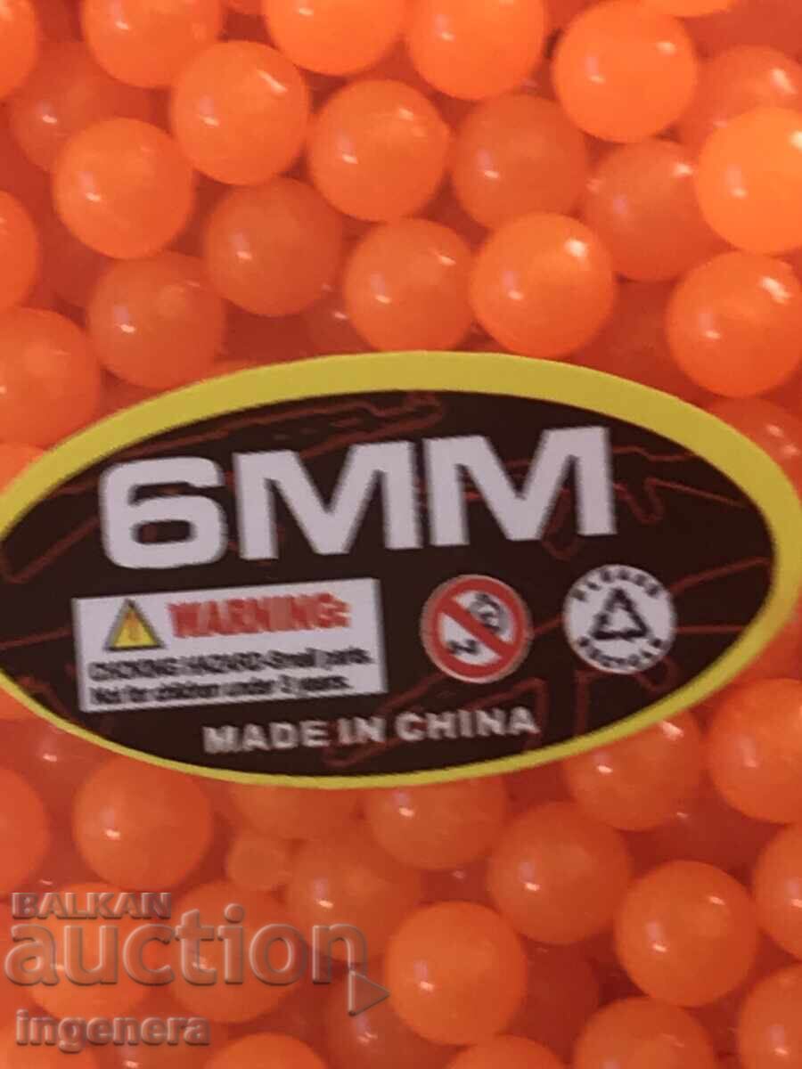 BALL PLASTIC BALLS NEW F6 MM. - 6 BALL PLASTIC BALLS NEW F6 MM. - 6