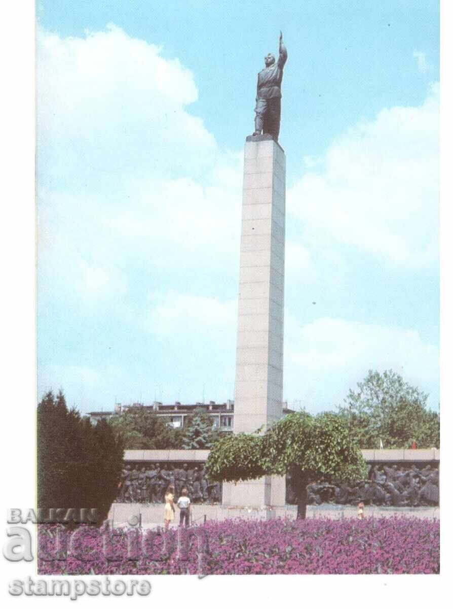 Burgas city. The monument to the Soviet Army Burgas city. The monument to the Soviet Army