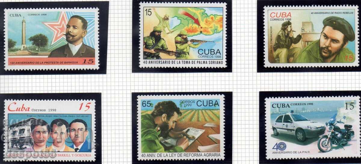 1998-99. Cuba. Anniversaries. 1998-99. Cuba. Anniversaries.