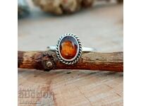 ❤️Silver ring with Hessonite (5563/ 5602)