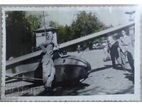 Fotografie originală 1947 avion fără motor - Orlov Most Sofia