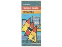 Advertising brochure Varna Golden Sands and Druzhba - maps