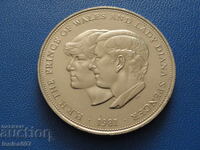 Great Britain 1981 - 25 pence ''Wedding of Prince Charles and l