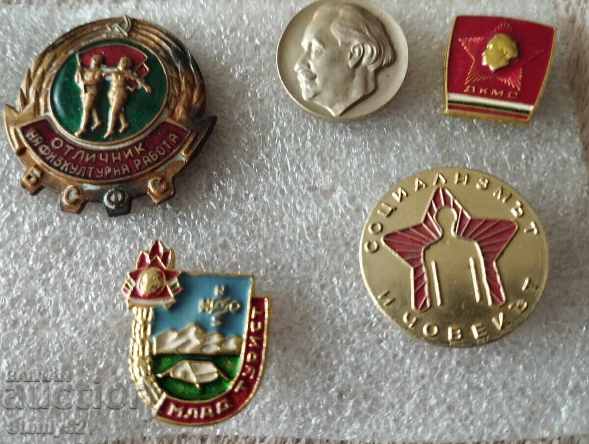 Lot of 5 badges from Soca NRB
