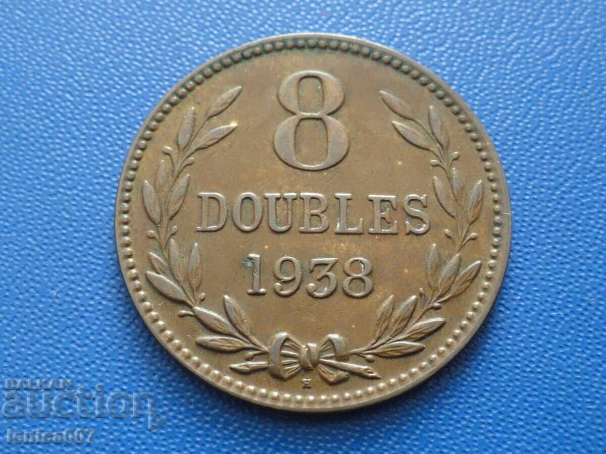 Guernsey 1938 - 8 doubles (m) Guernsey 1938 - 8 doubles (m)