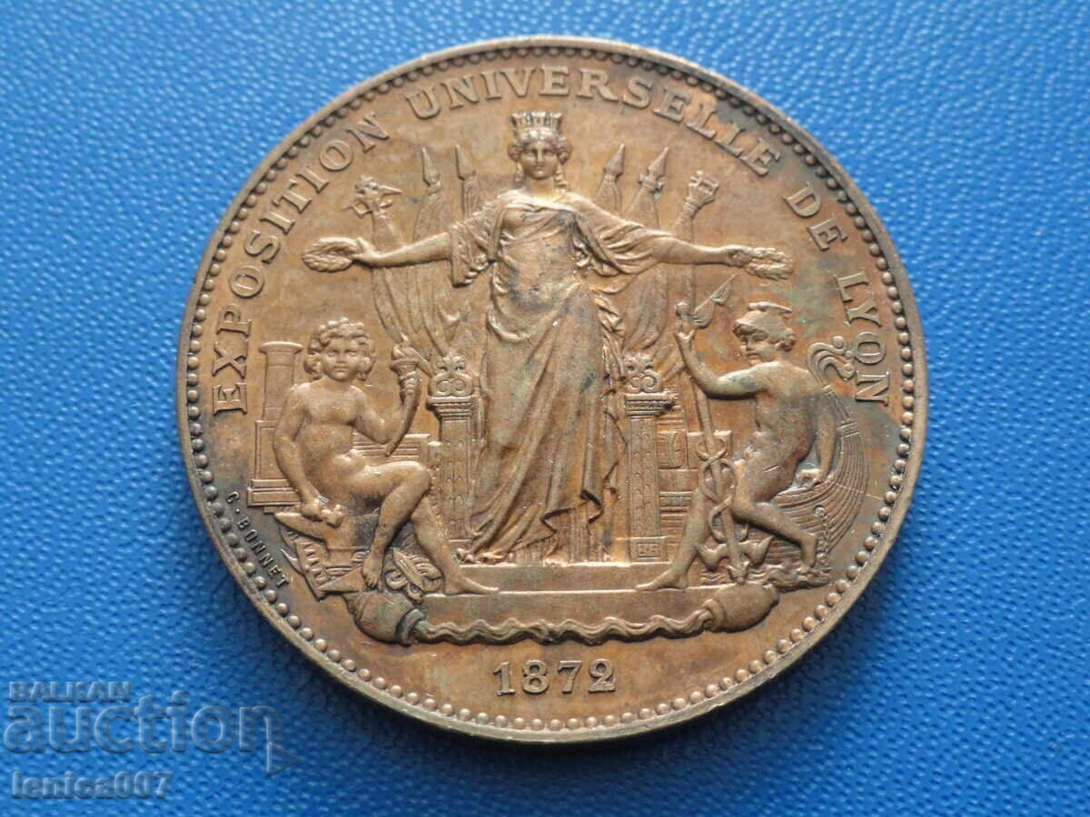 Auction France 1872 - Medal "Exposition Universelle de Lyon" (m) Auction France 1872 - Medal "Exposition Universelle de Lyon" (m)