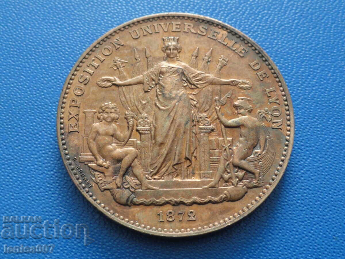France 1872 - Medal "Exposition Universelle de Lyon" (m) - 5 France 1872 - Medal "Exposition Universelle de Lyon" (m) - 5